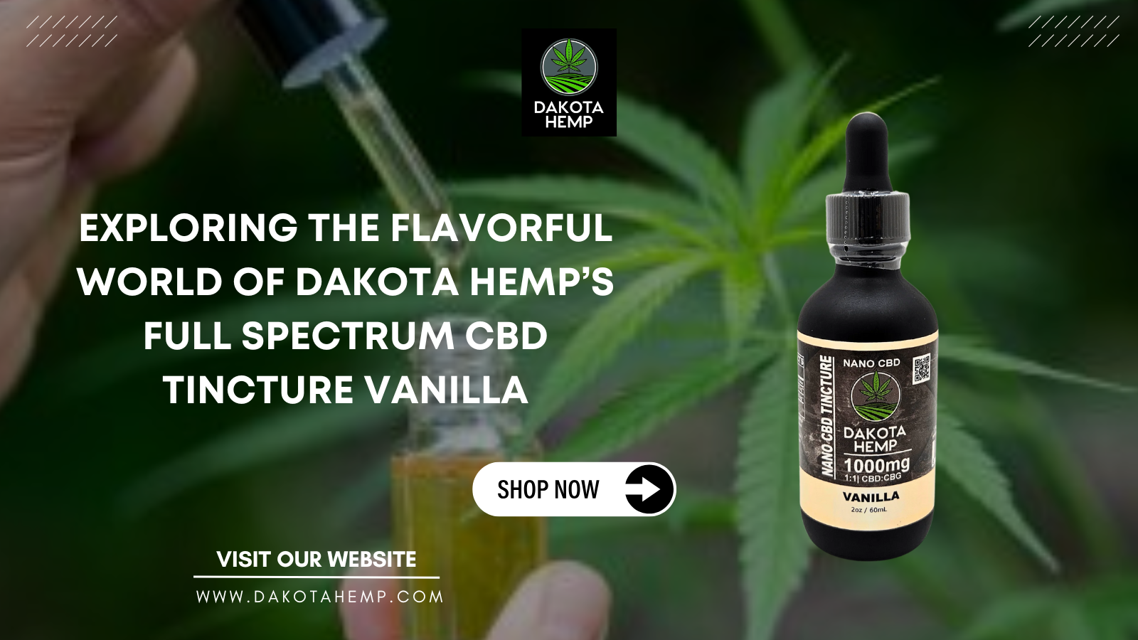 Full Spectrum CBD Tincture Vanilla
