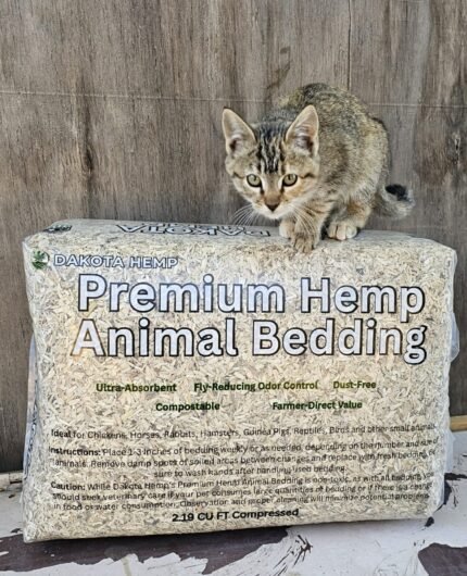 Hemp Hurd Compressed Bale | Animal Bedding or HempCrete 2.5 Cubic Feet