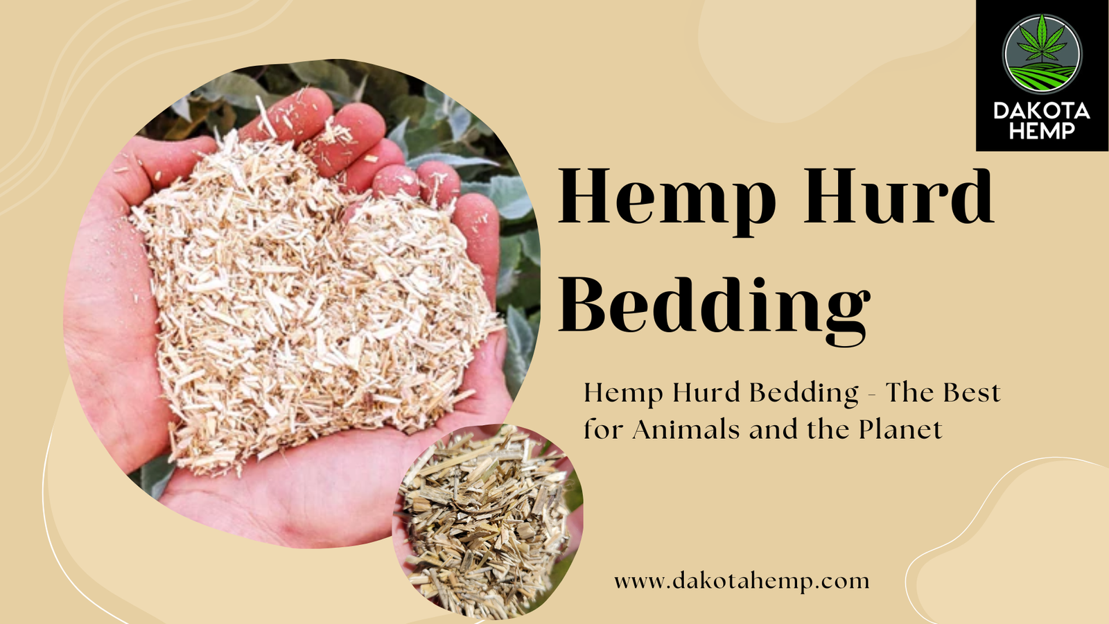 Hemp hurd bedding