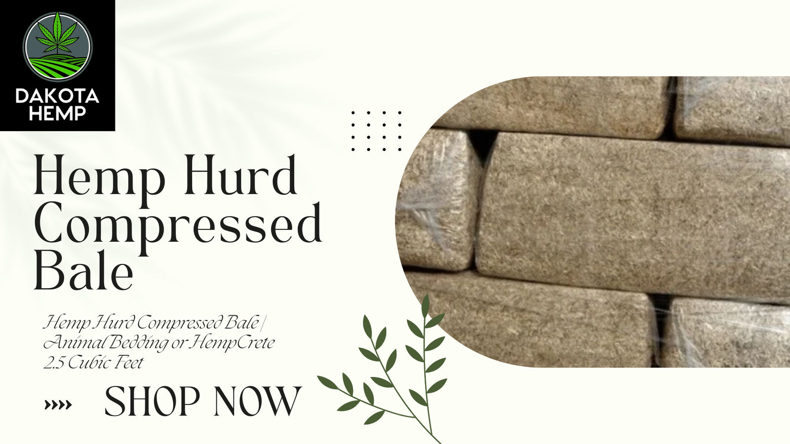 Hemps Hurd Bale and Animal Bedding